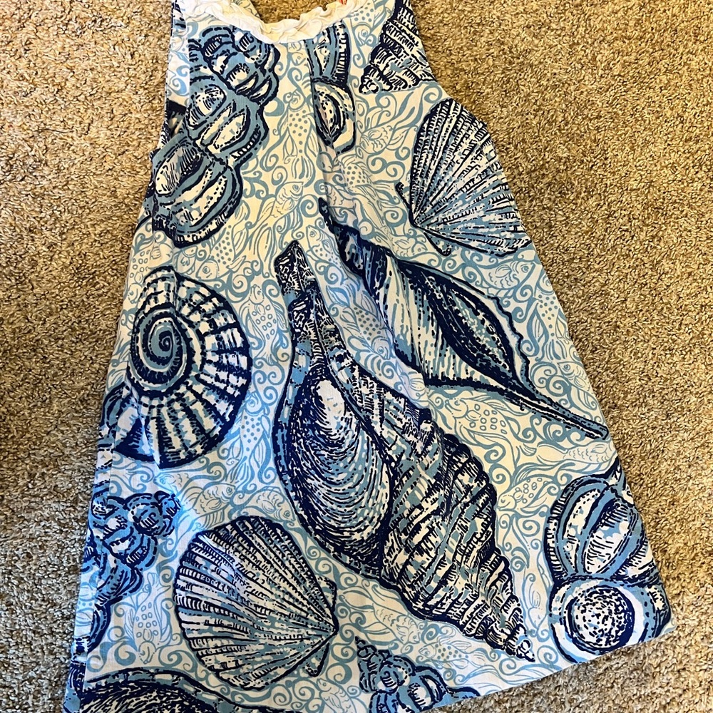 Blue and White Seashell Lilly Pulitzer Dress